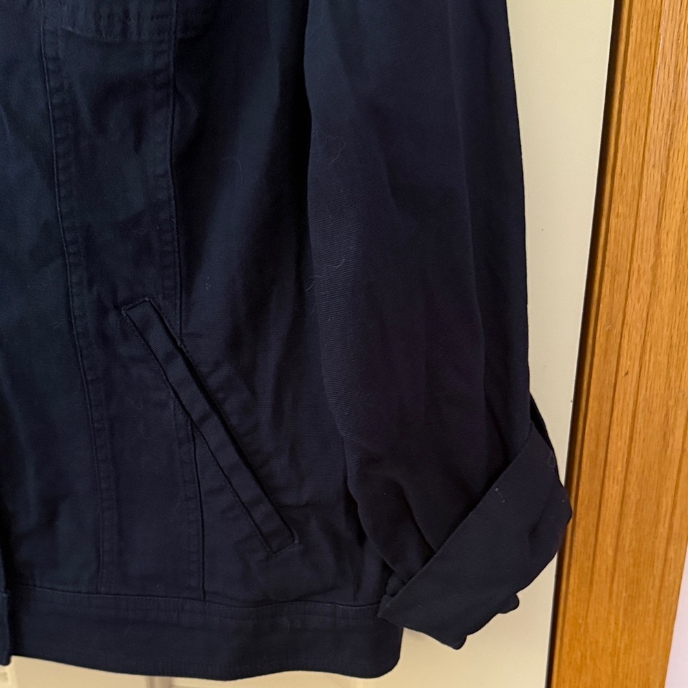 Christopher & Banks Dark Blue Jean Jacket - Picture 6 of 10